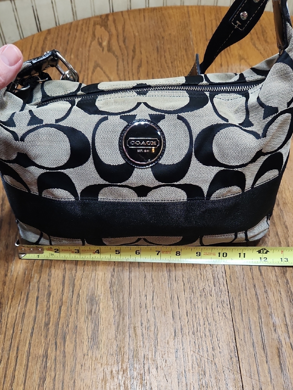 Coach Signature Hobo Bag - Picture 8 of 13